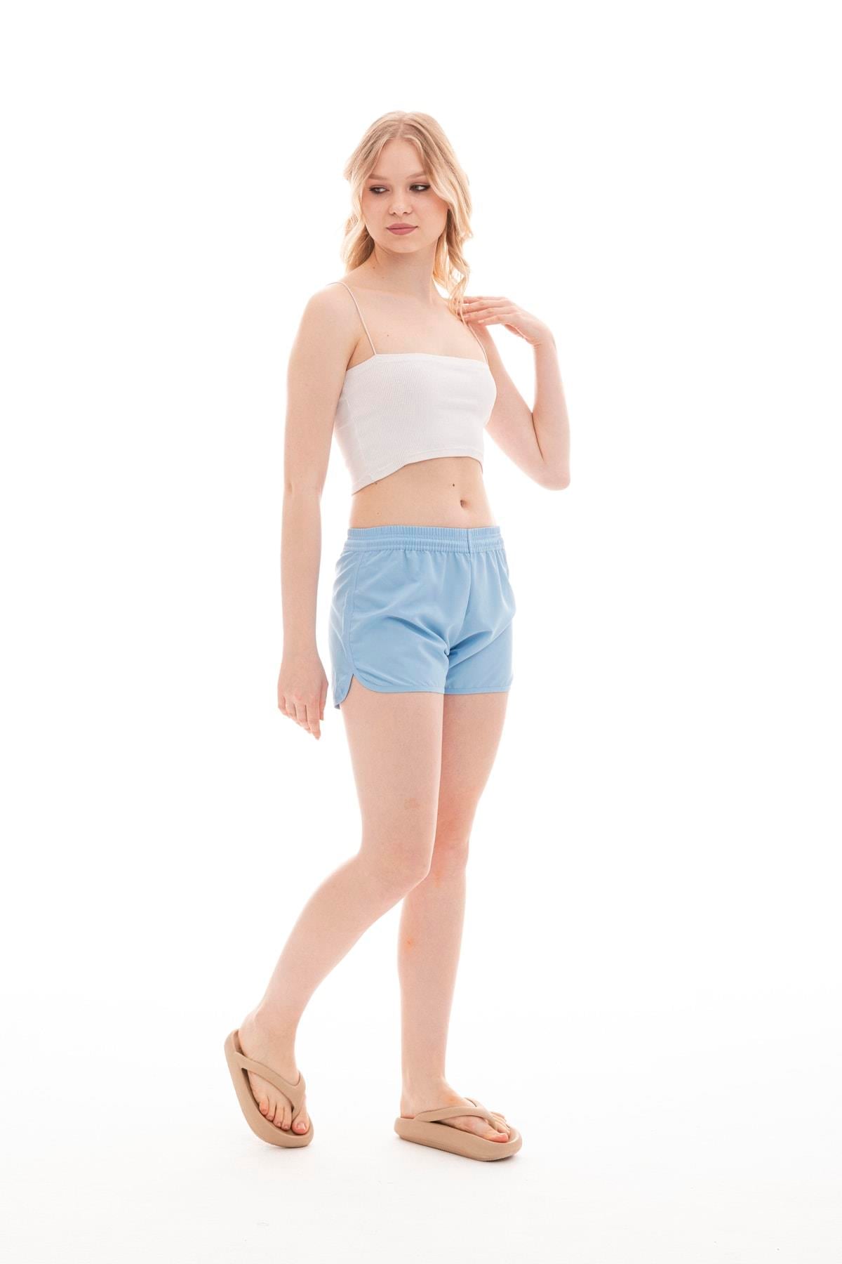 Kadın Basic Mini Boy Mayo Deniz Şortu Mayo Deniz Şortu
