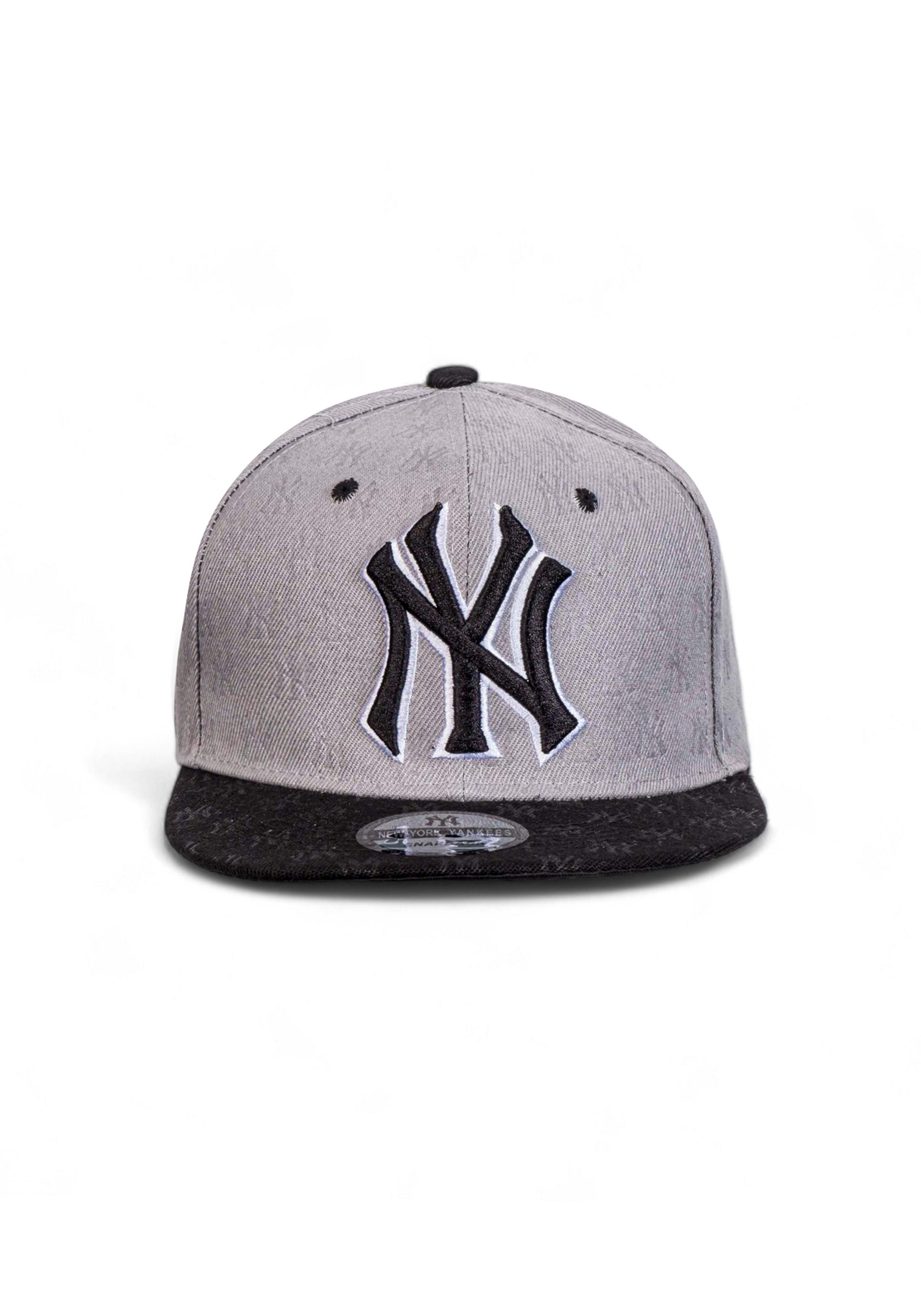 New York Dijital Baskılı Unisex Gri Snapback Şapka
