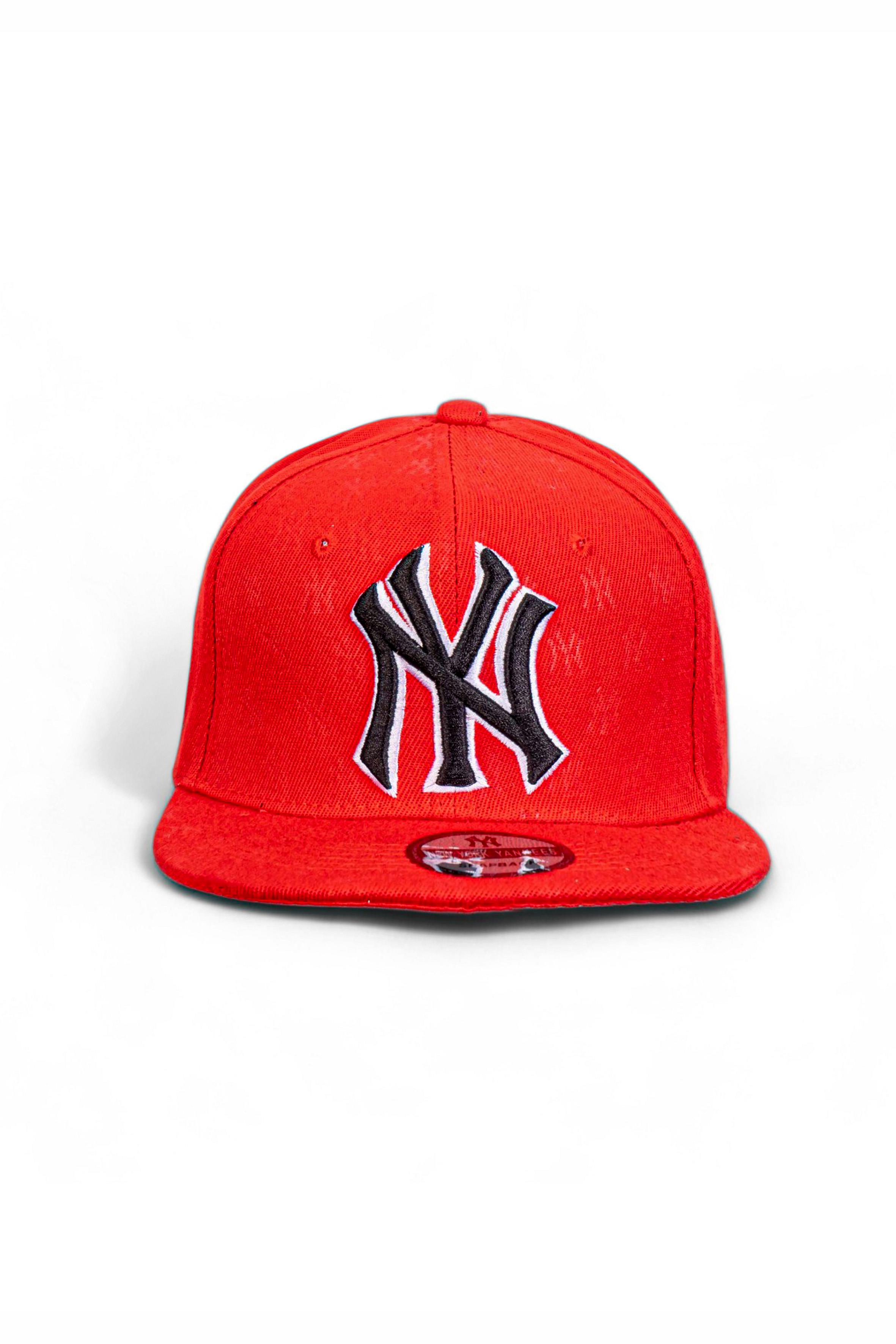 New York Dijital Baskılı Unisex Kırmızı Snapback Şapka