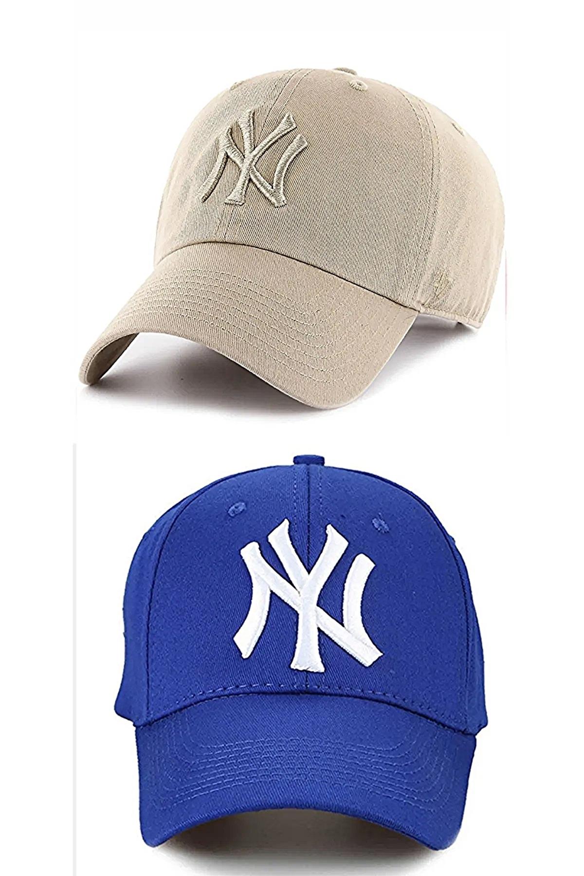 Unisex 2'li Beyzbol Ny New York Şapka
