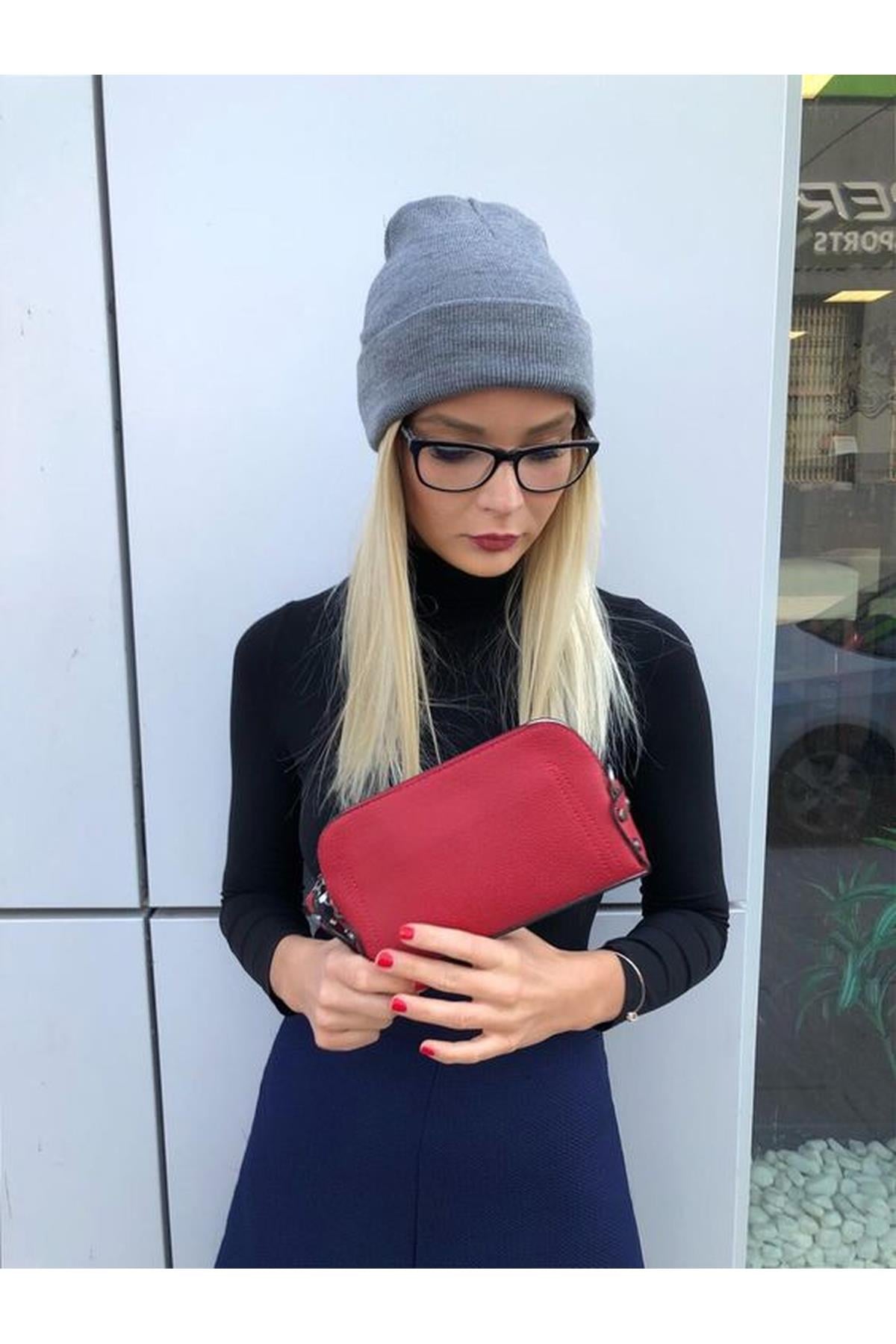 Unisex Katlamalı Kışlık Örme Bere