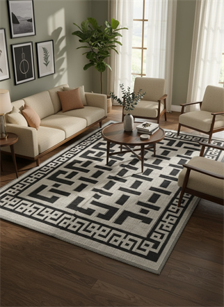 Etnik Desenli Kilim – Dekoratif Salon & Oturma Odası Halısı