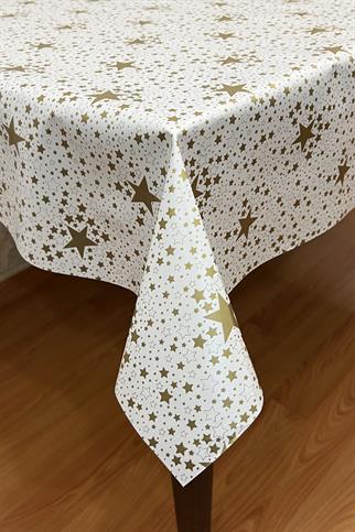 Pvc elyaf tabanlı Silinebilir Muşamba Masa Örtüsü_Yıldız_226-1