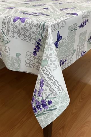 Pvc elyaf tabanlı Silinebilir Muşamba Masa Örtüsü_lavanta_1218
