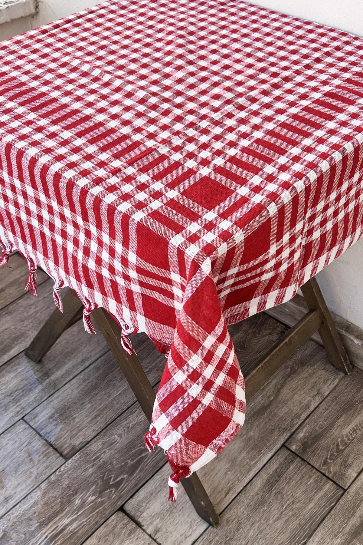 Bez Masa Örtüsü Çok Amaçlı Sofra Bezi - Piknik Örtüsü Kare 170 X 170