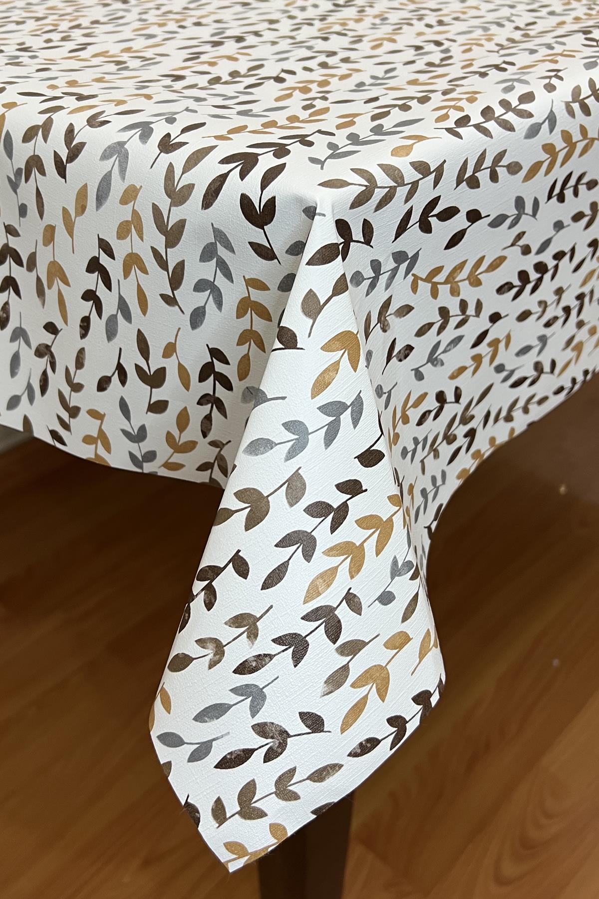 Pvc elyaf tabanlı Silinebilir Muşamba Masa Örtüsü_kçk yprk_1184