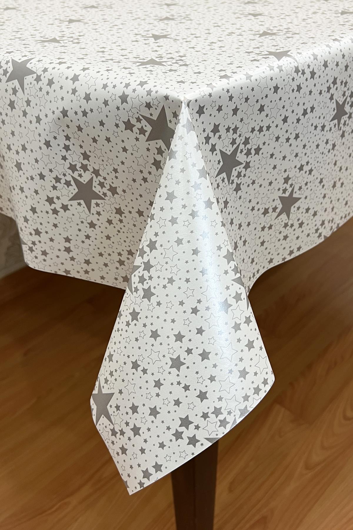 Pvc elyaf tabanlı Silinebilir Muşamba Masa Örtüsü_Yıldız_226-1