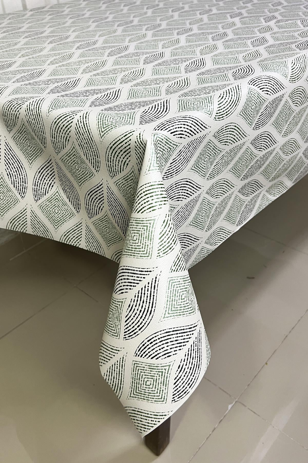 Pvc kaymaz elyaf tabanlı Silinebilir Muşamba Masa Örtüsü_171-A