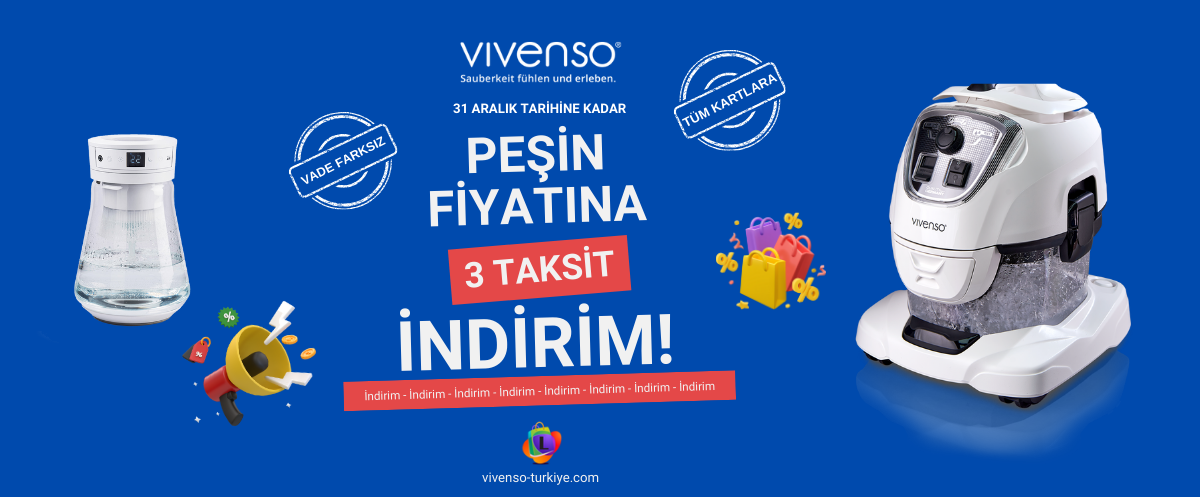 Vivenso da Peşin Fiyatına 3 Taksit