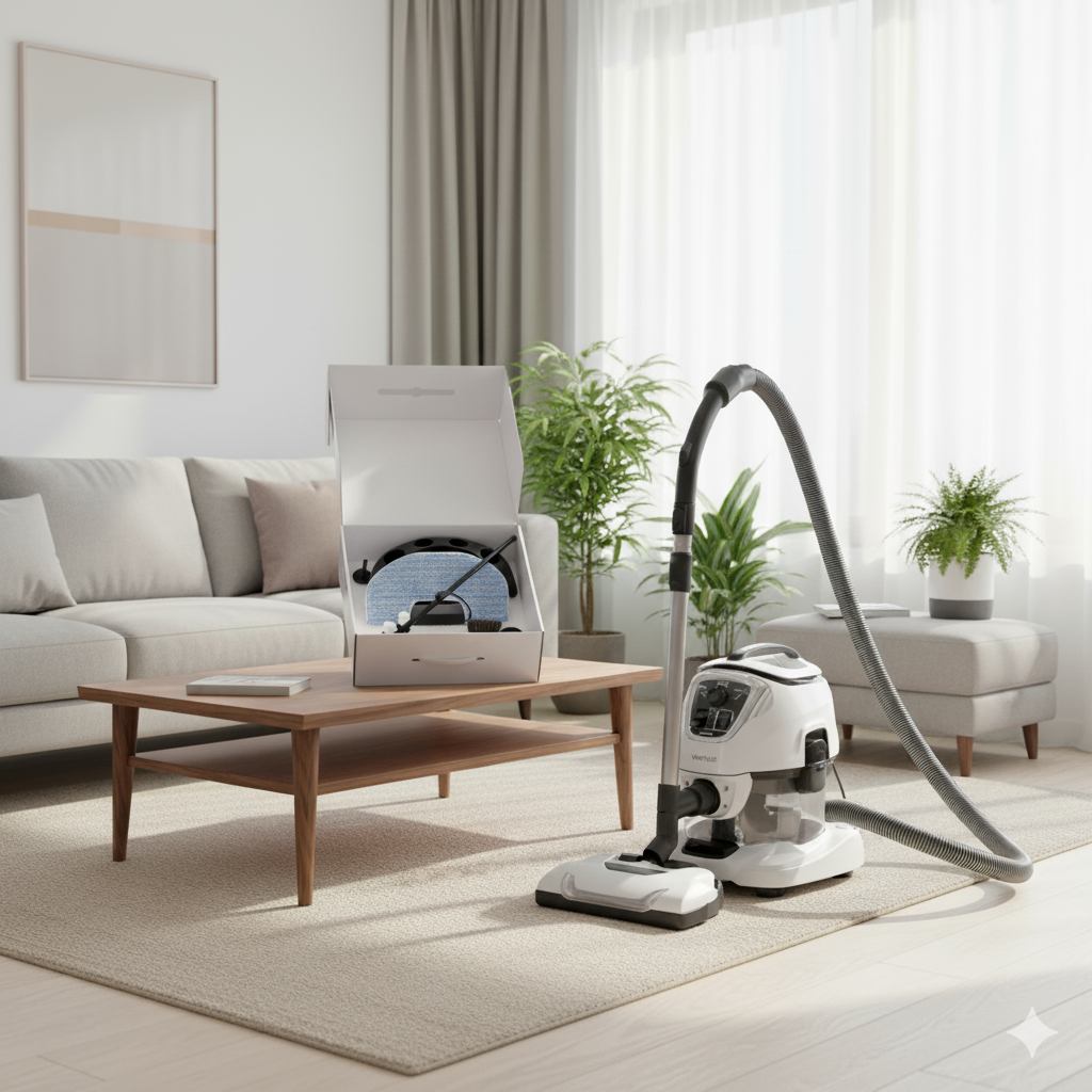 Klasik ve Turbo Sulu Süpürge Seti Temizlik ve Sağlık Robotu Vivenso