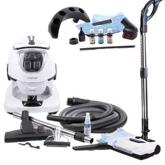 Klasik ve Turbo Sulu Süpürge Seti Temizlik ve Sağlık Robotu Vivenso