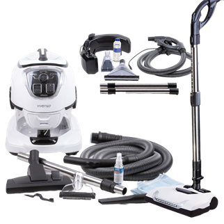 Powerbrush Turbo ve Halı Koltuk Yıkama Sulu Süpürge Seti Vivenso