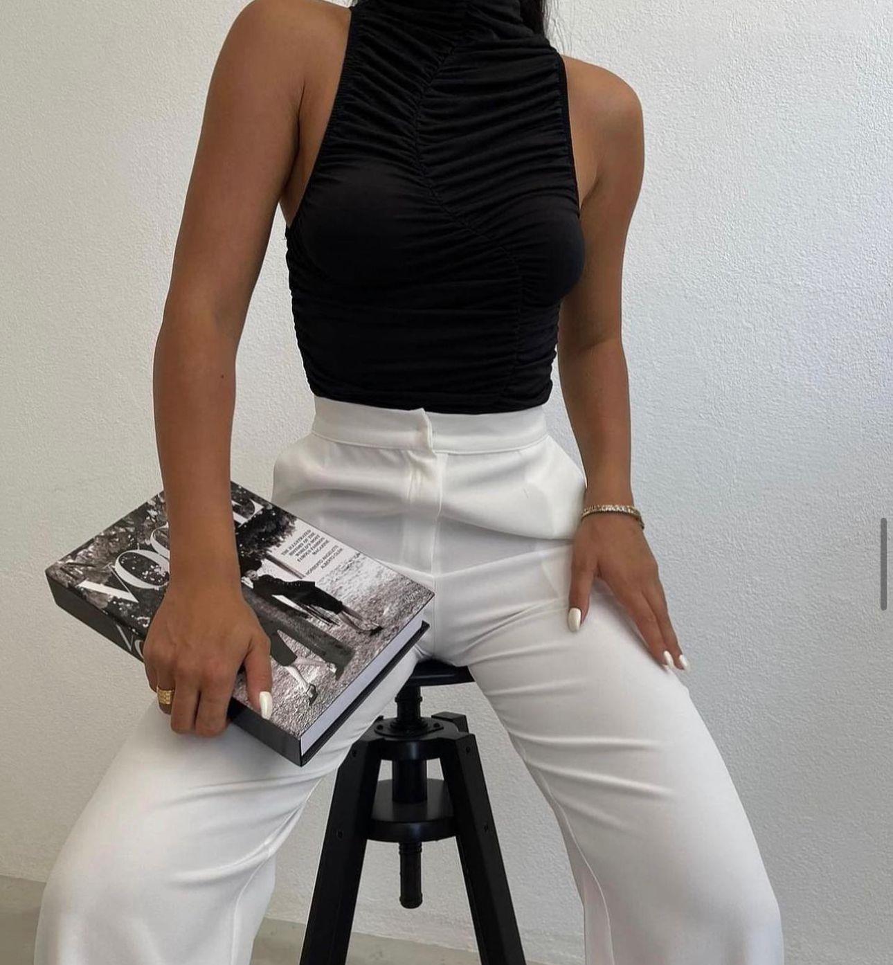Büzgülü Crop Top