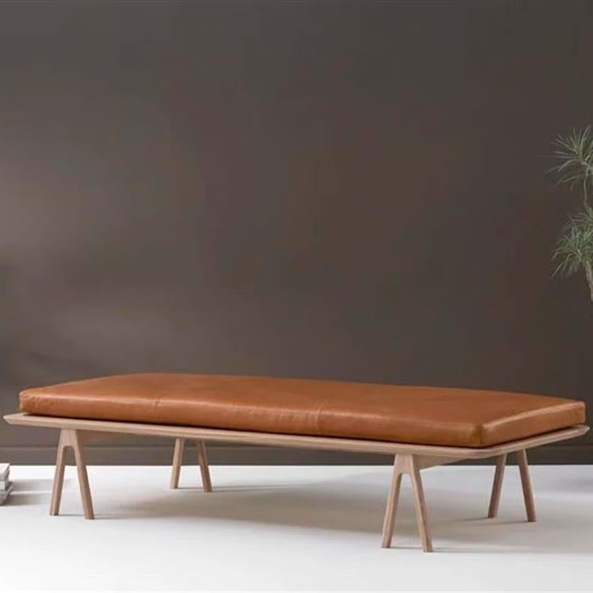 Napolyon Kahve Gerçek Deri Level Daybed