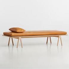 Napolyon Kahve Gerçek Deri Level Daybed
