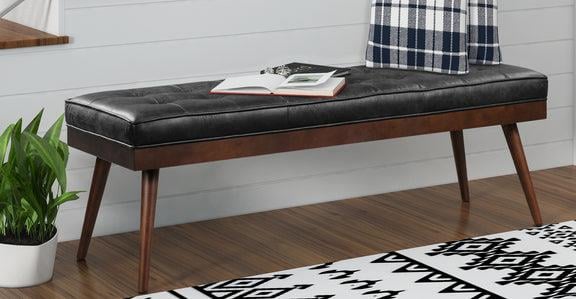 Napolyon radnor  gerçek deri bench