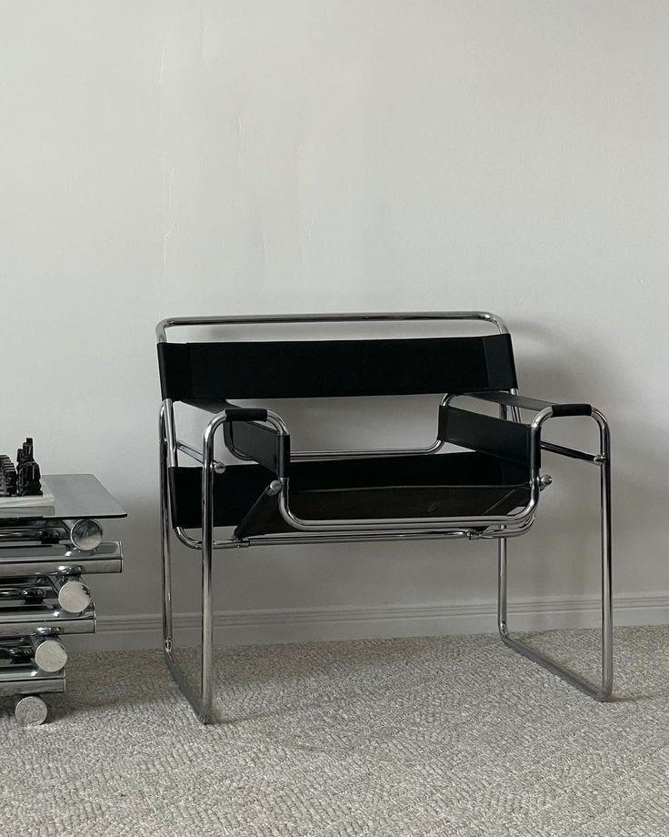 Napolyon Wassily Chair Berjer-Siyah