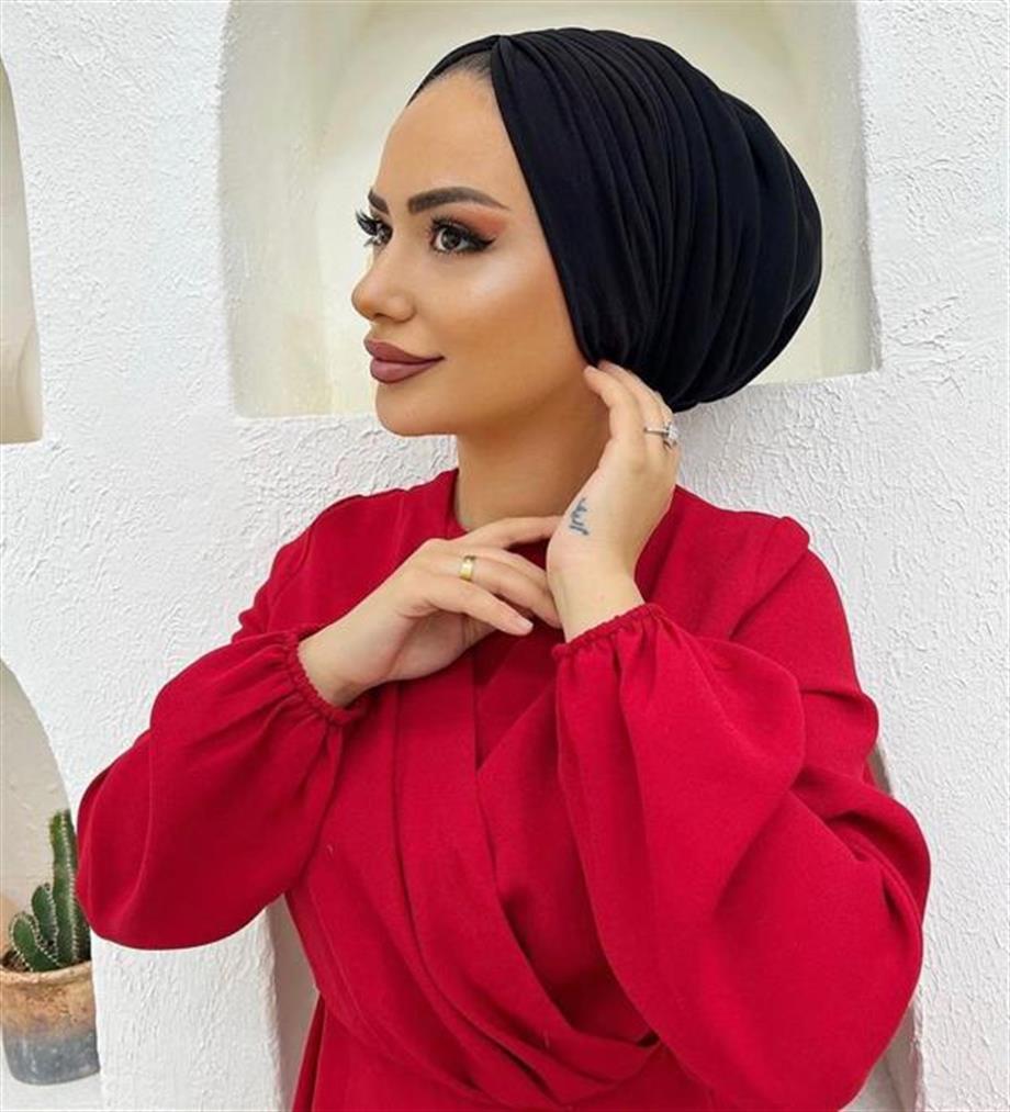 DRAPE DOLGULU SİYAH