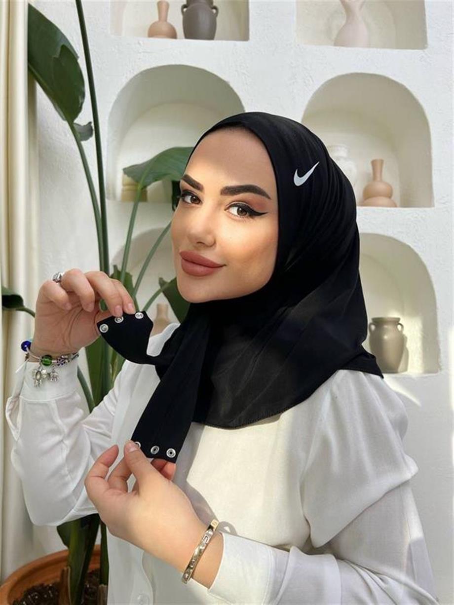 ÇITÇITLI MARKA HİJAP SİYAH