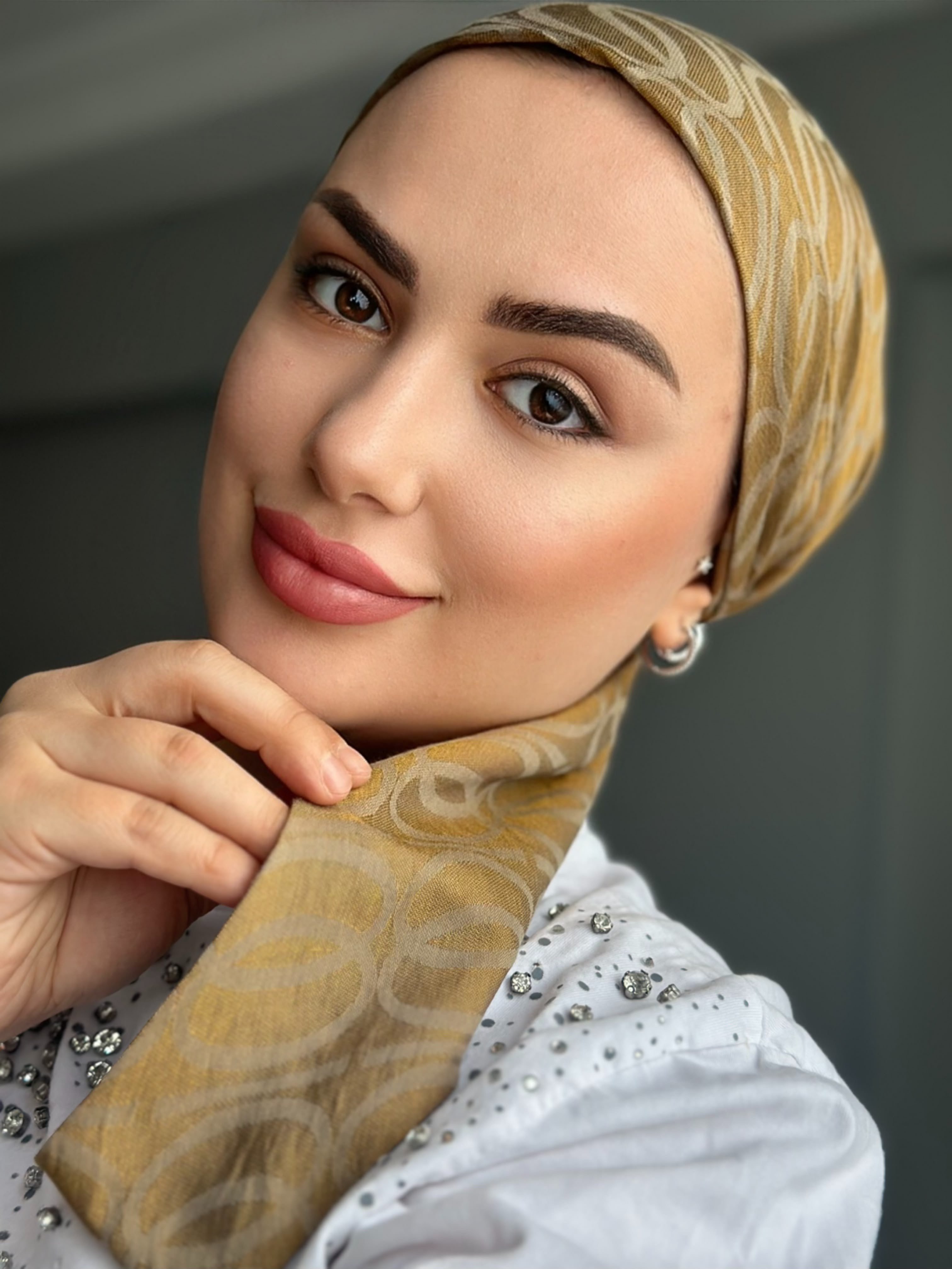 TREND ŞAL İMANNOR ( dama desen ) antrasit