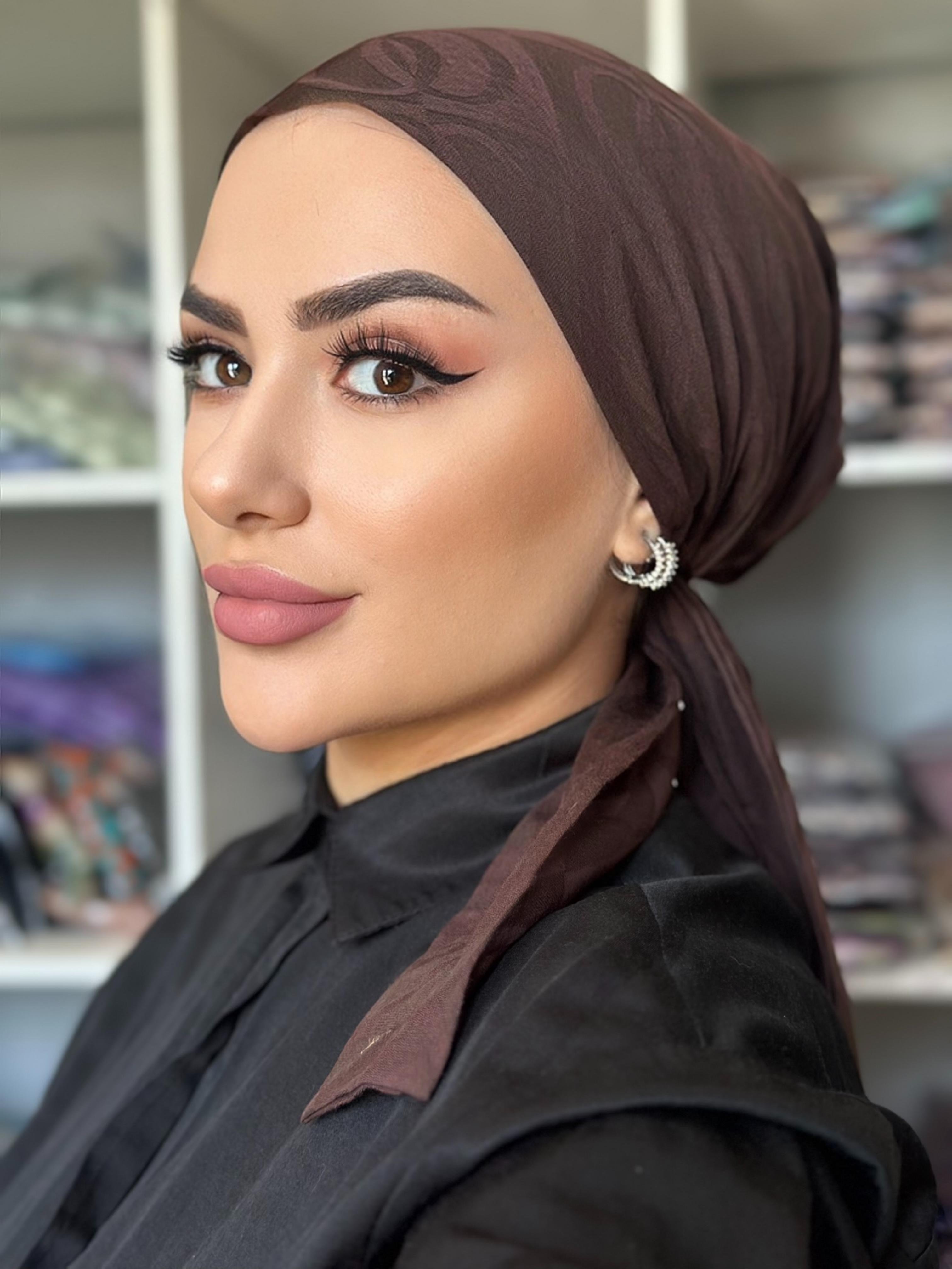 TREND ŞAL İMANNOR ( dama desen ) kahve