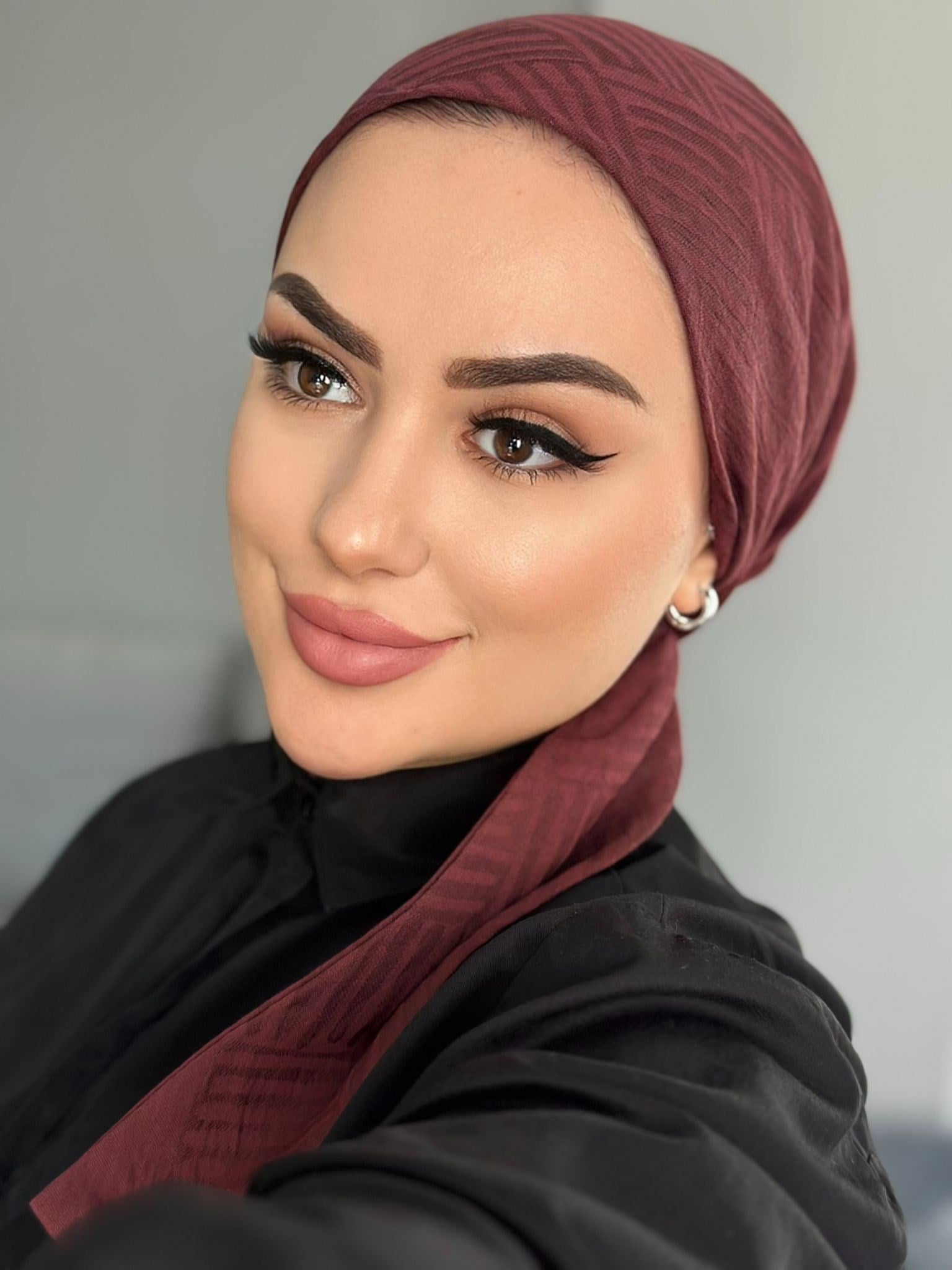 TREND ŞAL İMANNOR ( kare desen NAİA KUMAŞ  ) 