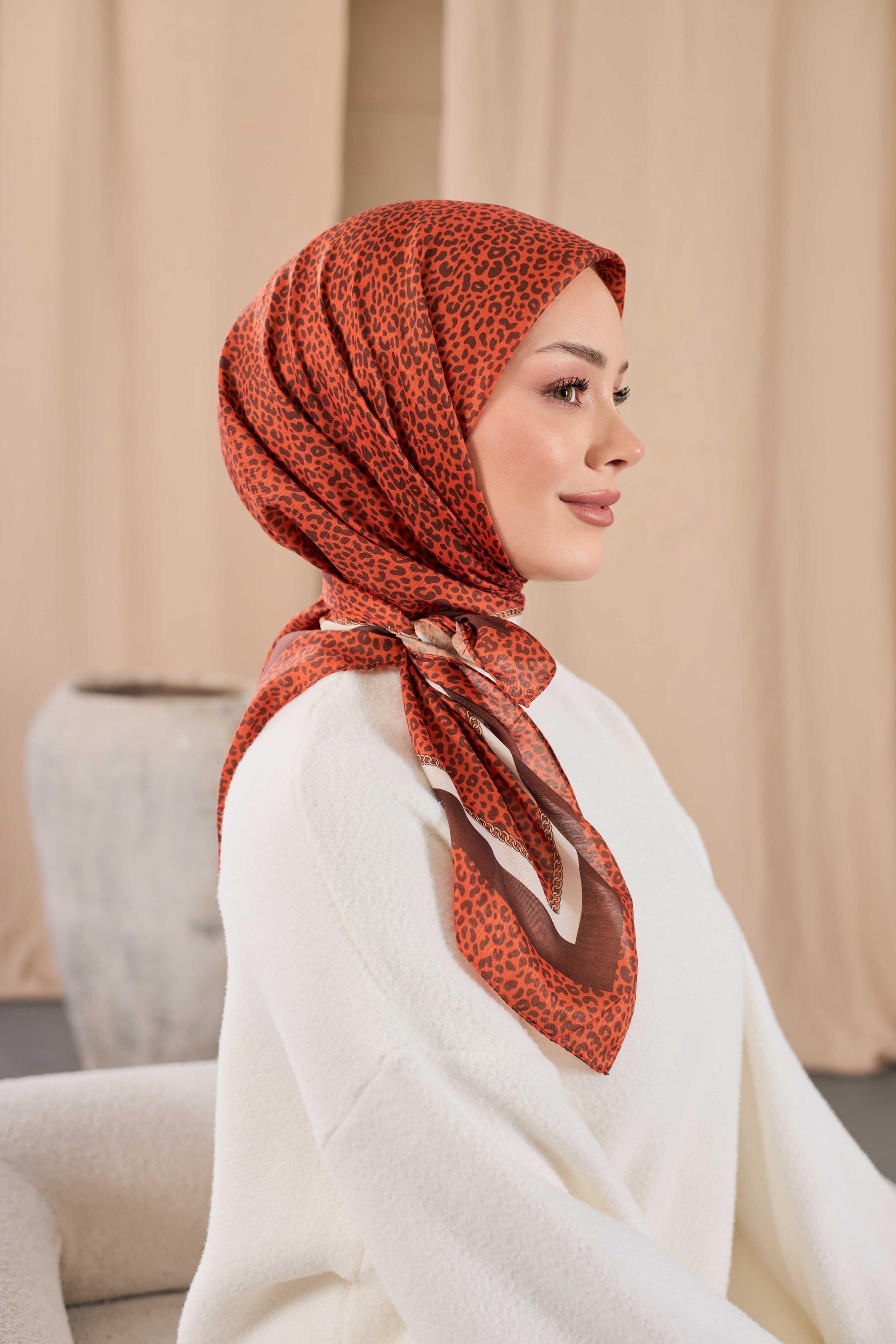 LEOPAR DESEN SOFT EŞARP 13