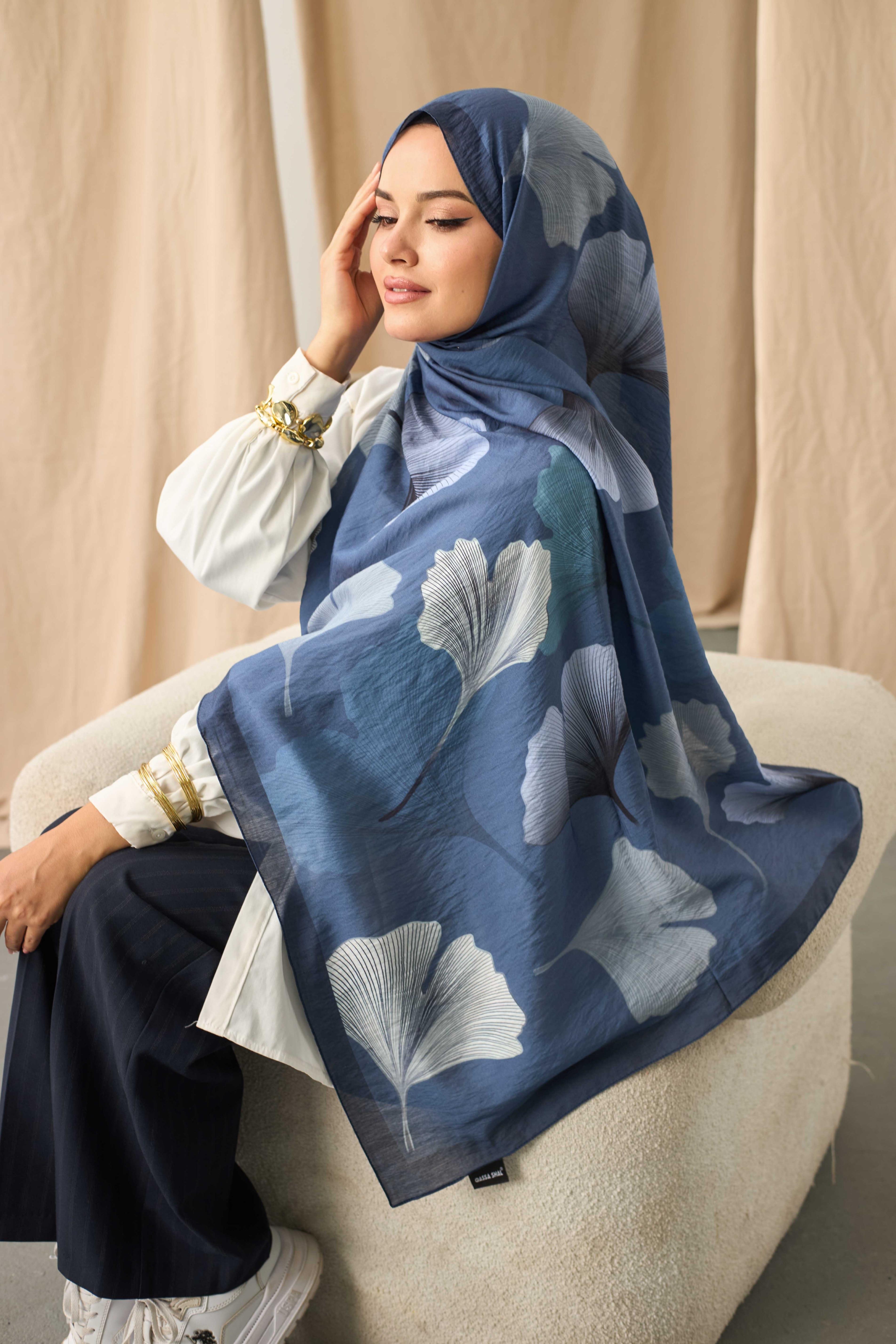 MODAL ŞAL FREZYA LACİVERT