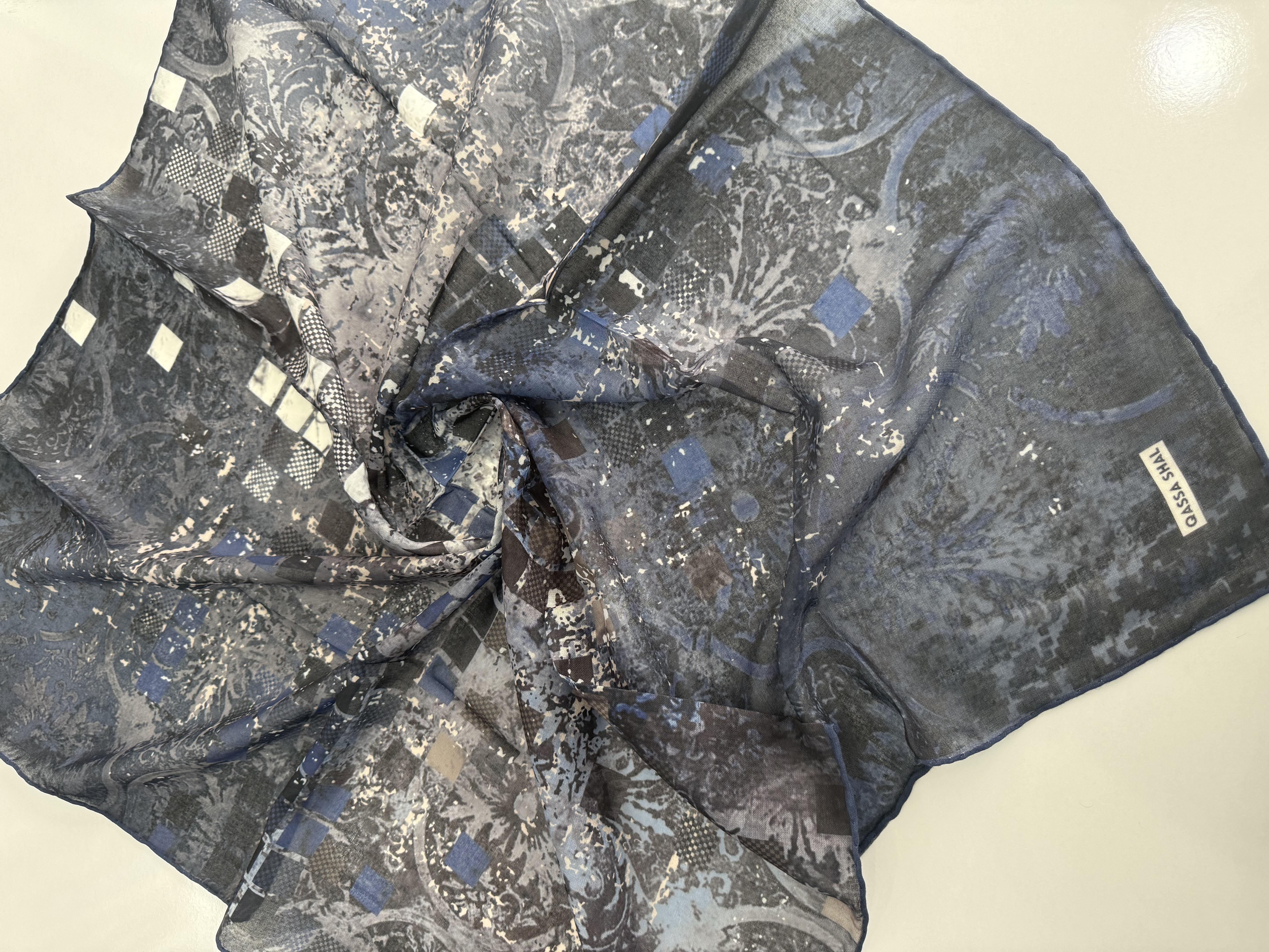 SOFT PAMUKLU EŞARP LACİVERT