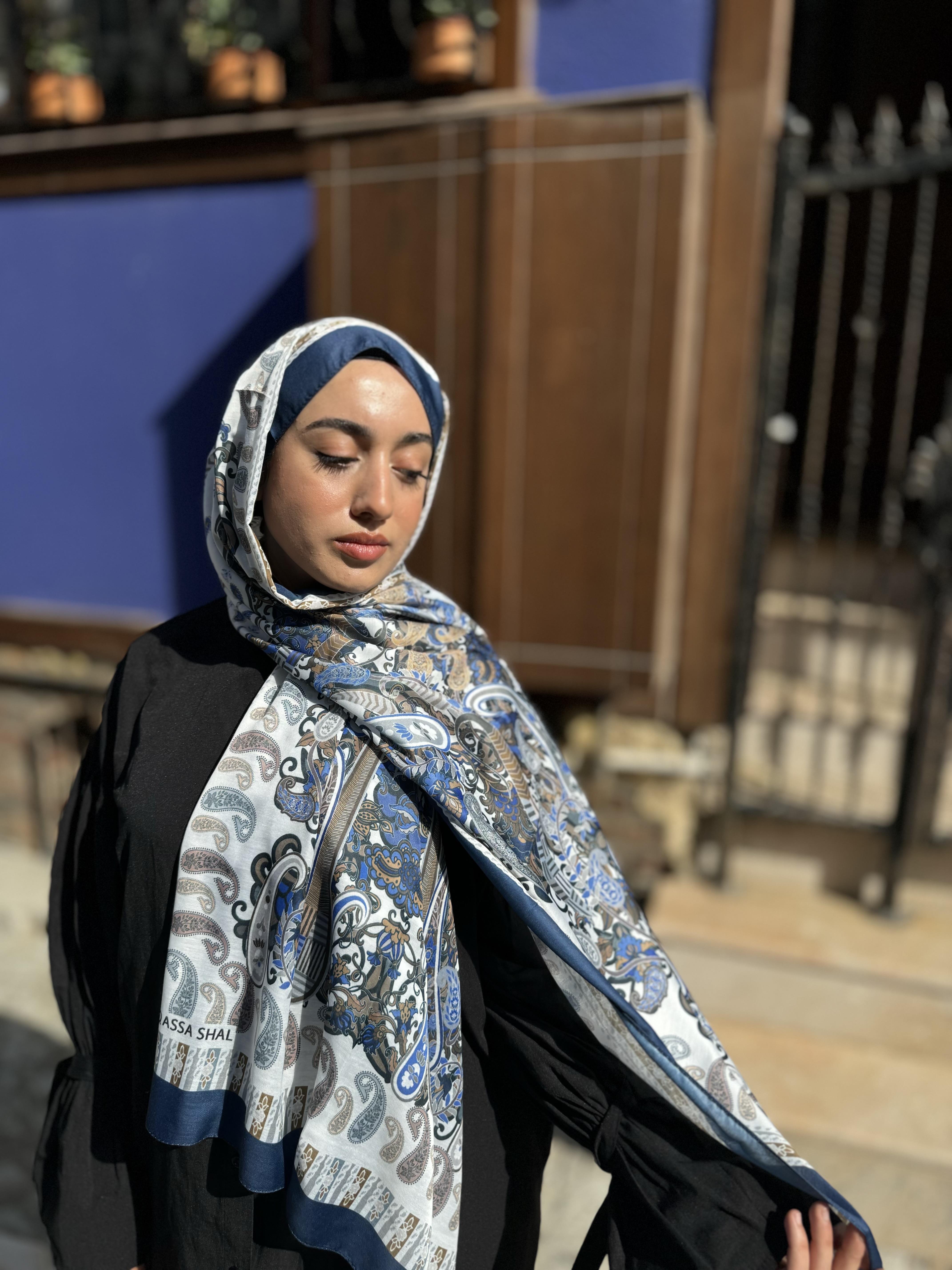 ETNİK DESEN AHU GECE MAVİ