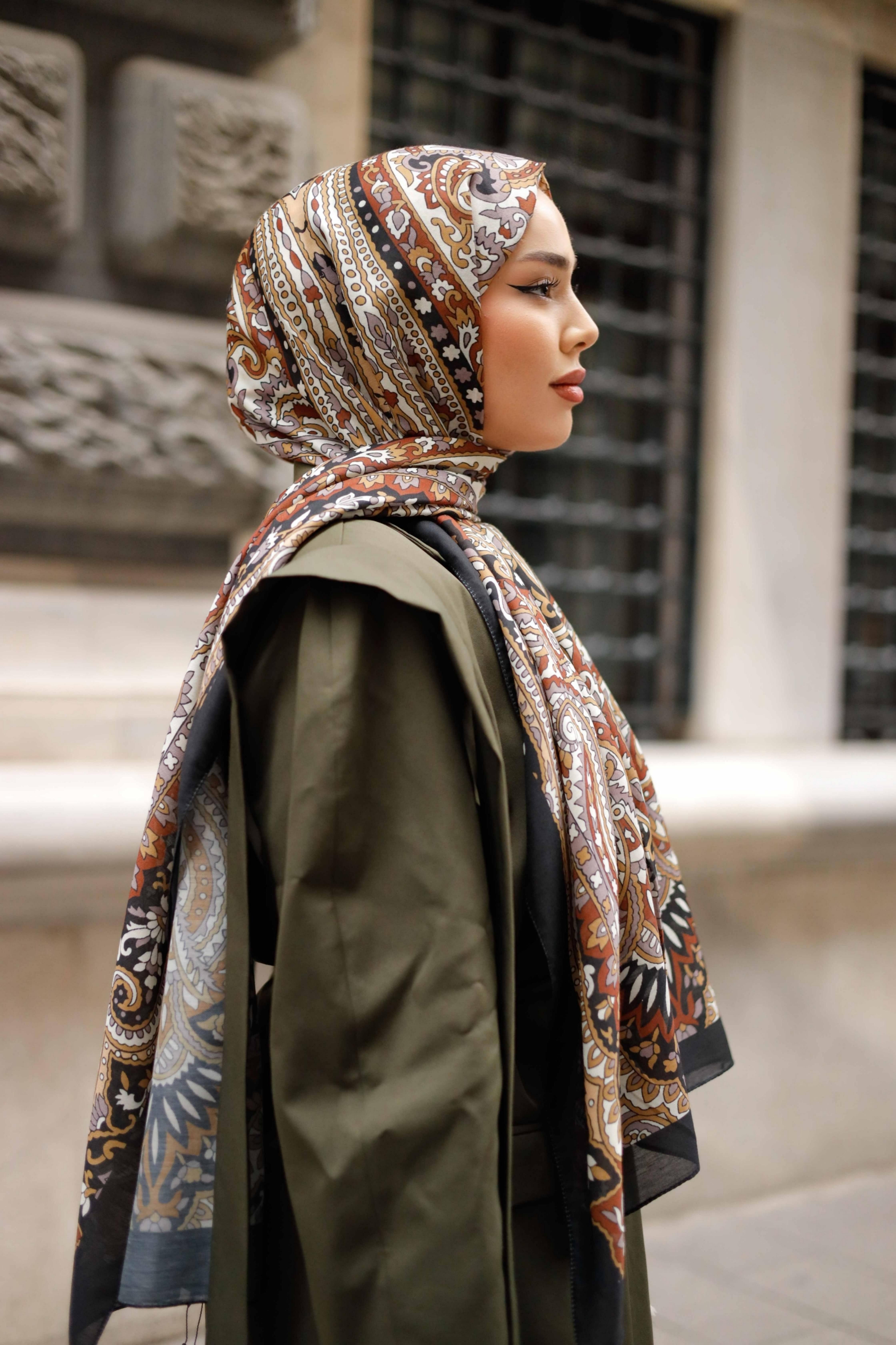 ETNİK DESEN LOTUS KAHVE