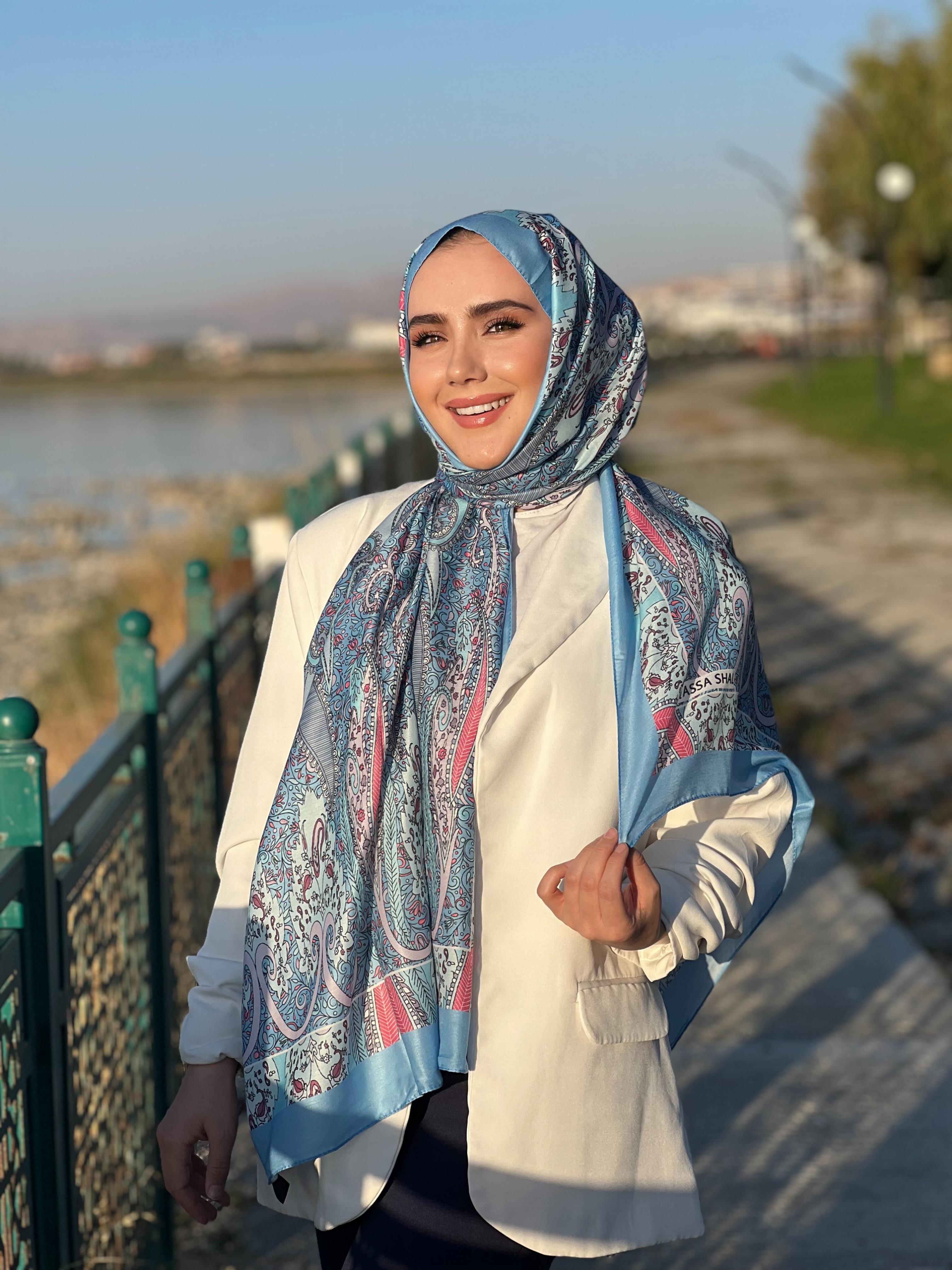 ETNİK DESEN QUEEN BUZ MAVİ