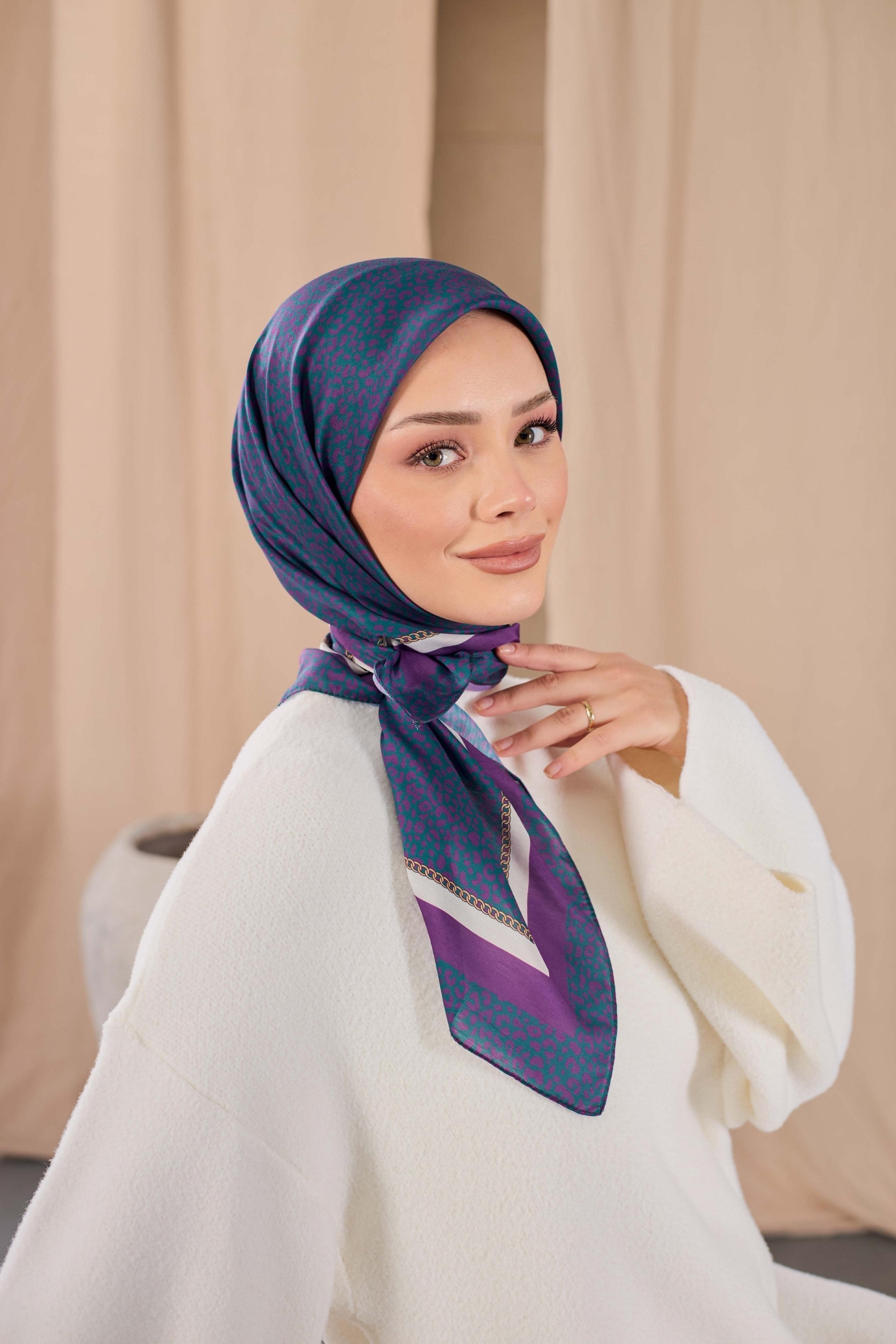 LEOPAR DESEN SOFT EŞARP 14