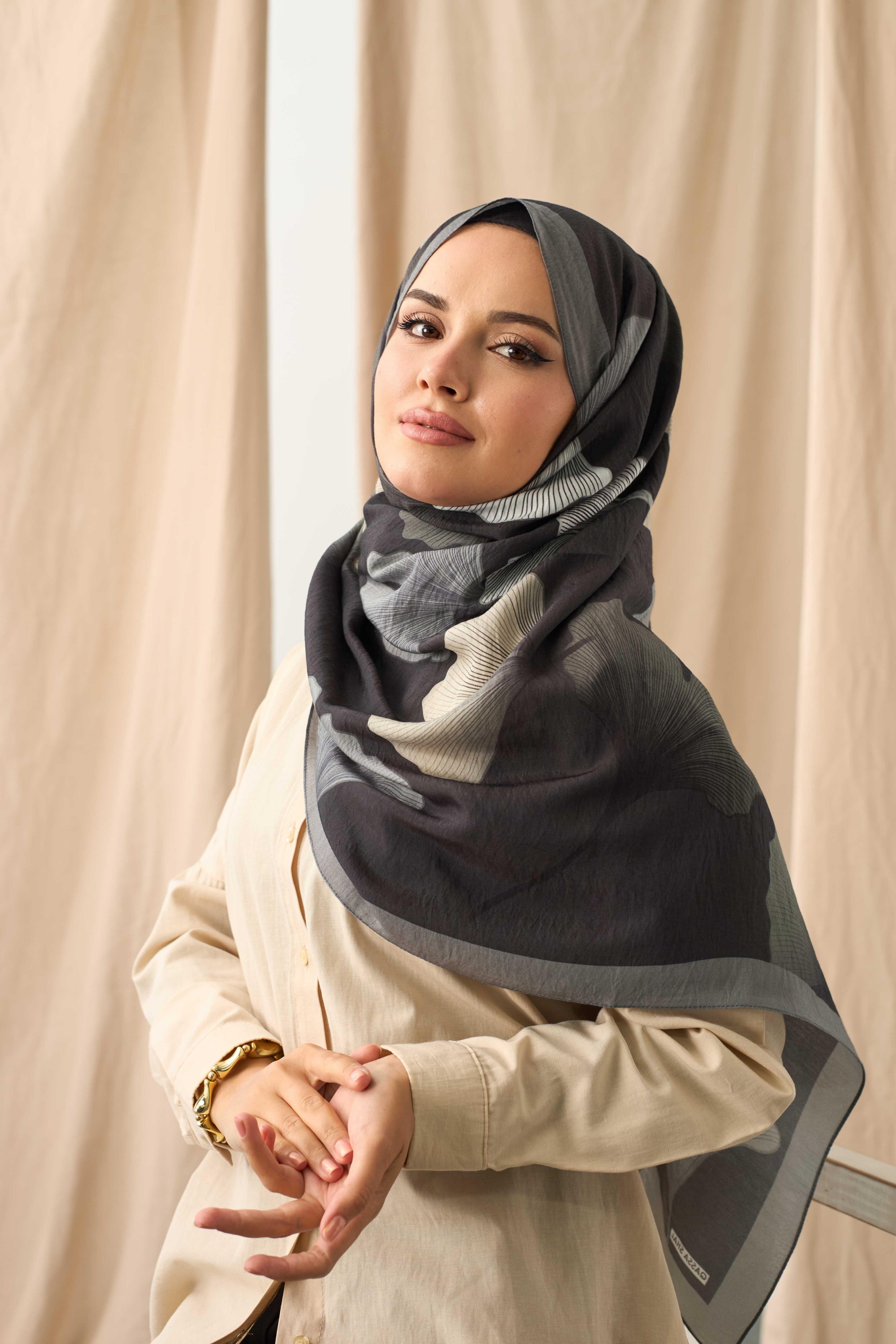 MODAL ŞAL FREZYA SİYAH/SOFT