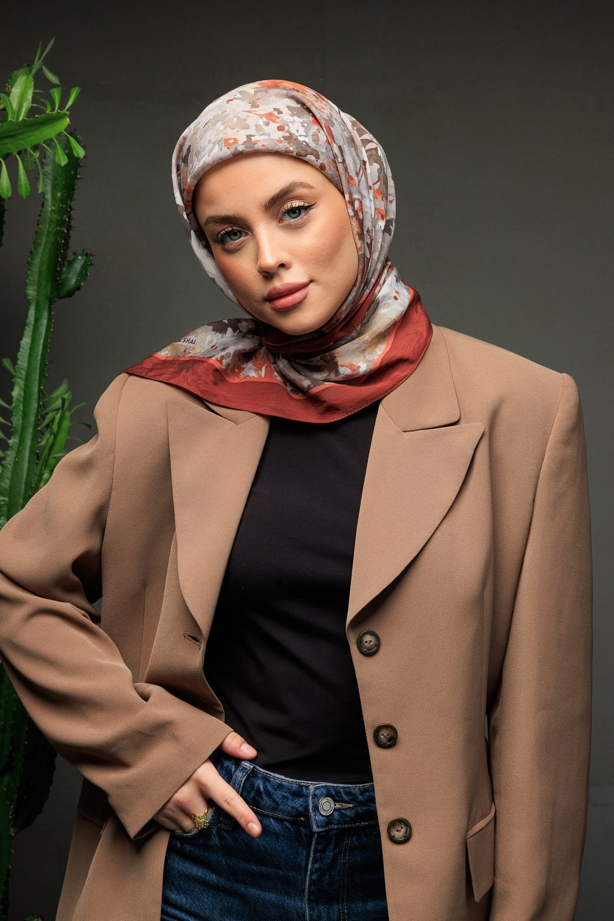 ROSİNE MODAL İPEK EŞARP 01