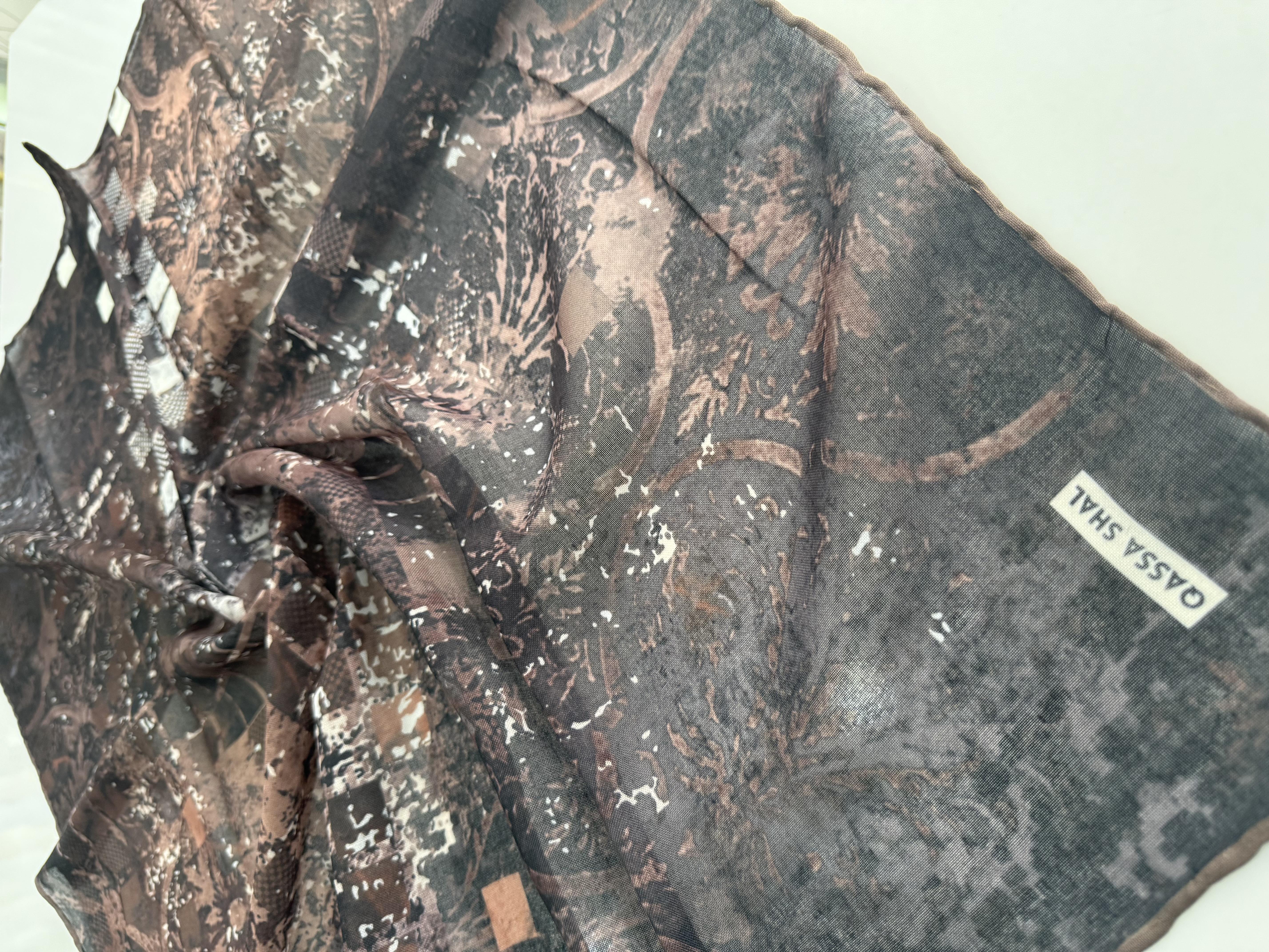 SOFT PAMUKLU EŞARP KAHVERENGİ