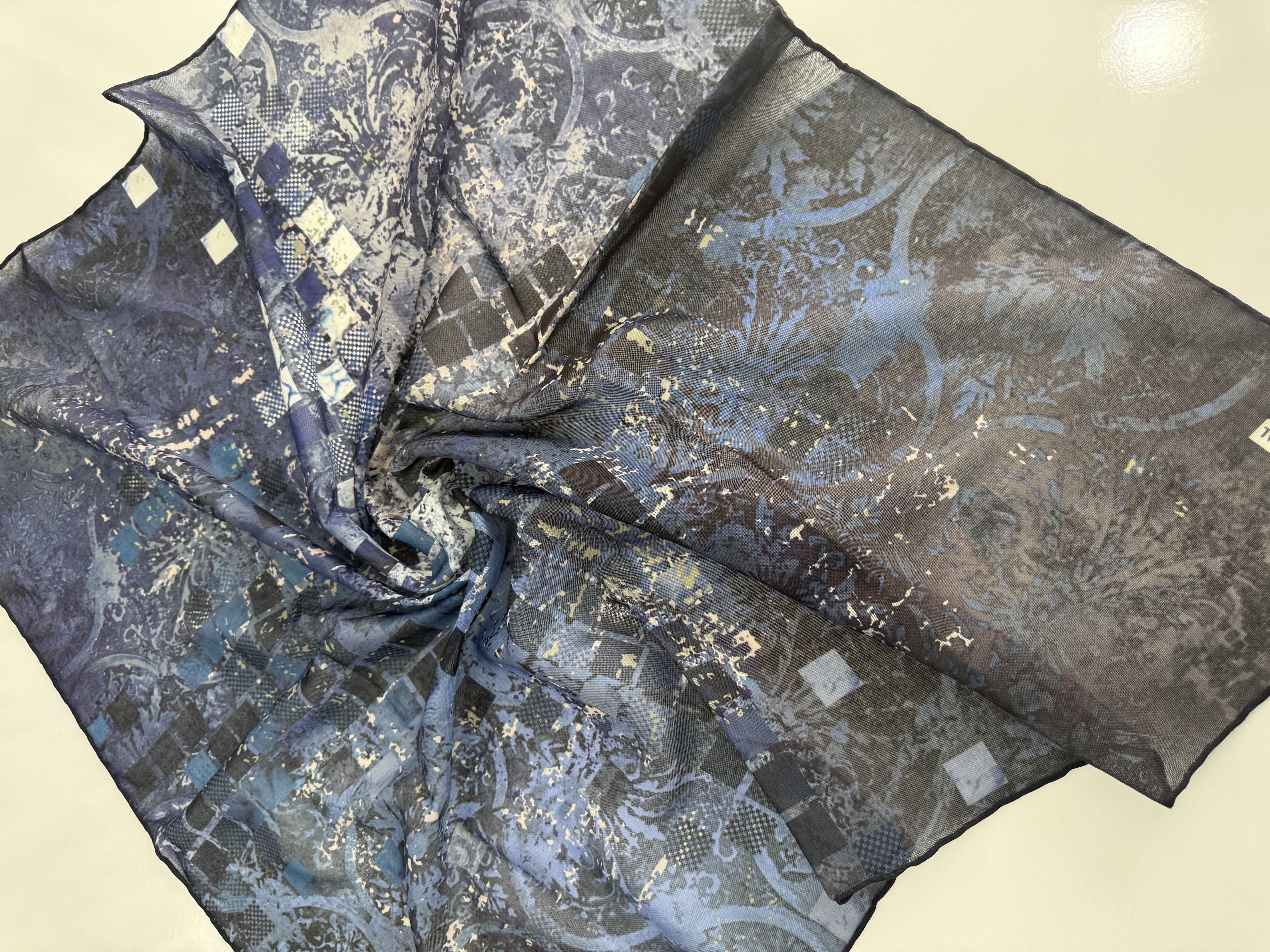 SOFT PAMUKLU EŞARP SAKS