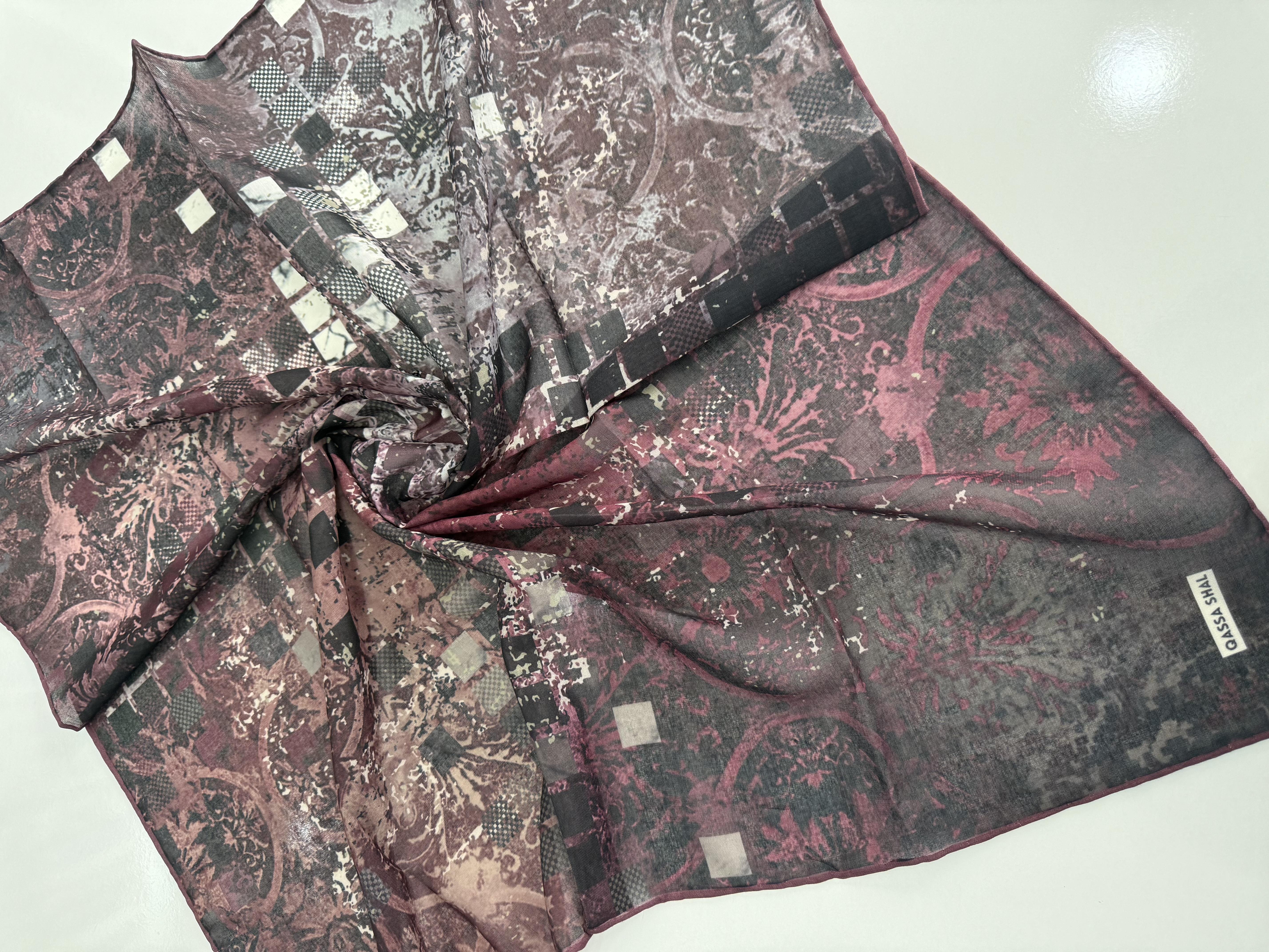 SOFT PAMUKLU EŞARP VİŞNE