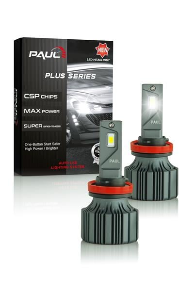 PAUL Plus H11 18.000 Lümen GÜÇ Şimşek Etkili Odaklı Ufuk Çizgili Csp LED