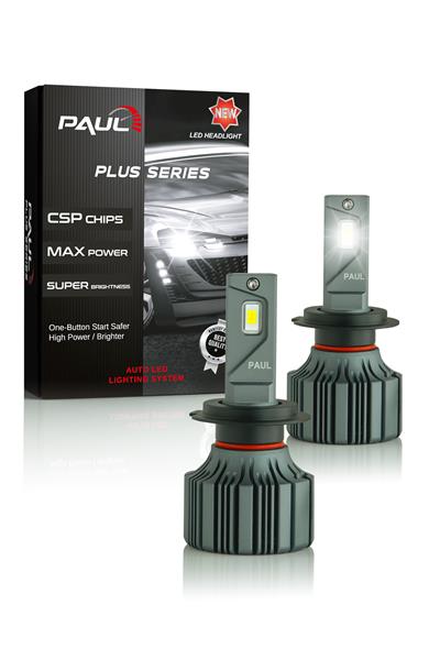 PAUL Plus H7 18.000 Lümen GÜÇ Şimşek Etkili Odaklı Ufuk Çizgili Csp LED
