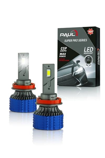 PAUL Süper Pro H11 24.000 Lümen GÜÇ Şimşek Etkili Odaklı Ufuk Çizgili Csp LED