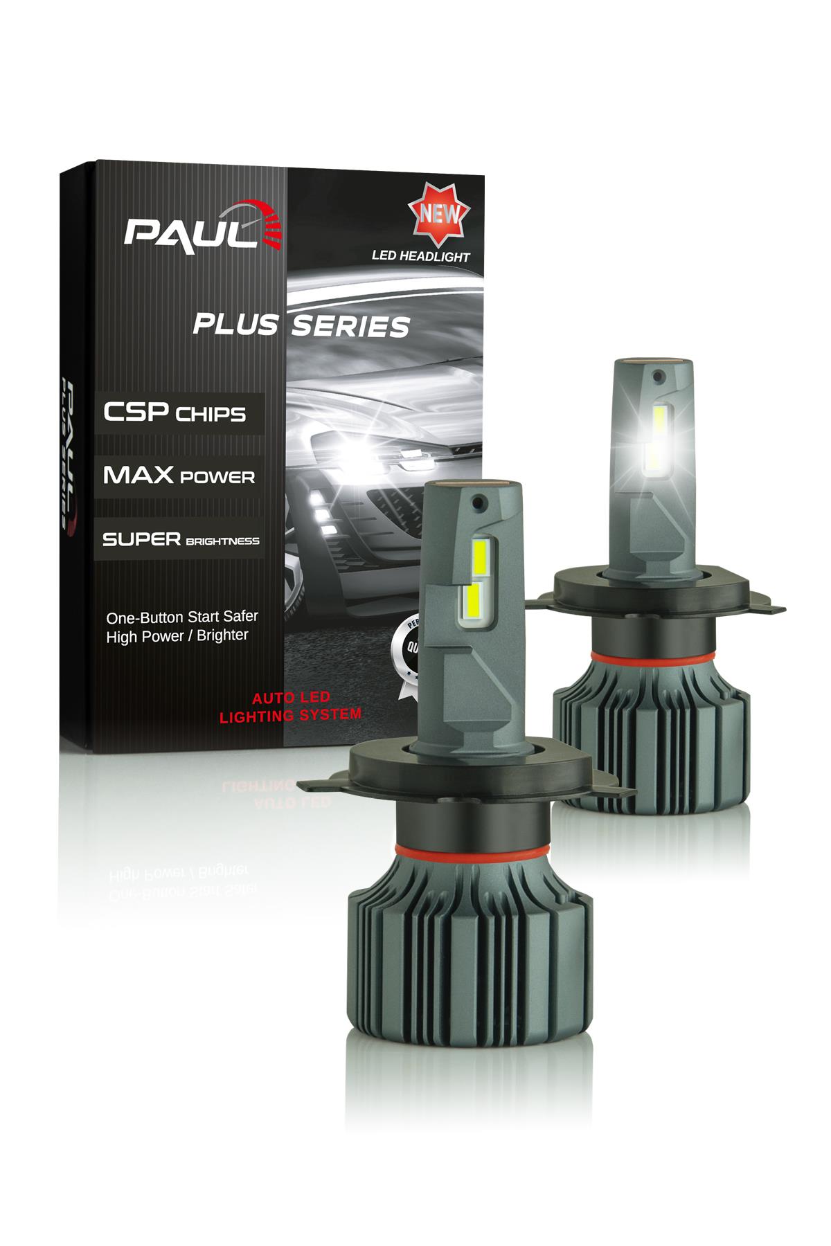 PAUL Plus H4 18.000 Lümen GÜÇ Şimşek Etkili Odaklı Ufuk Çizgili