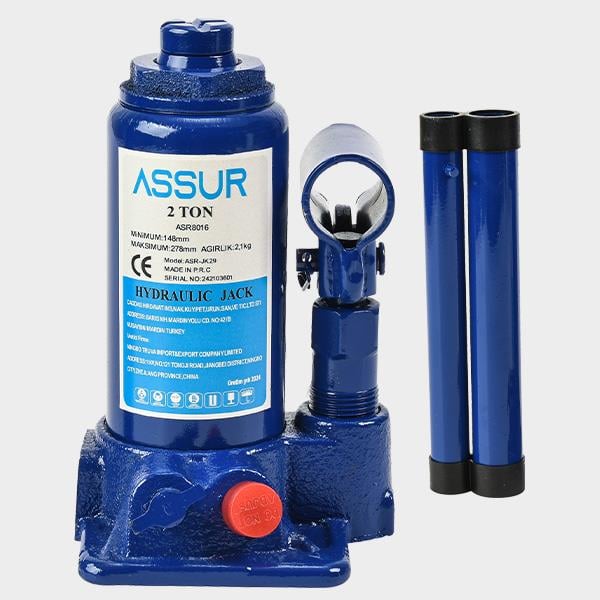 Assur 2 Ton Oto Kriko Araç Kaldırma Krikosu Şişe Kriko Hidrolik Kaldırma