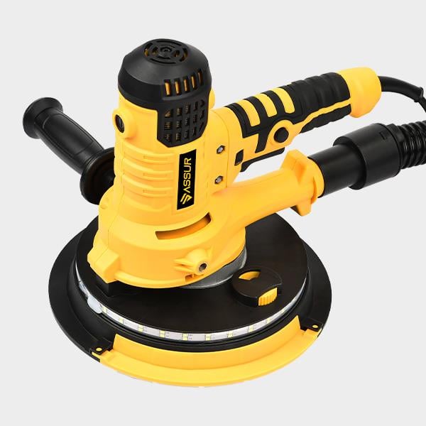 ASSUR 360'Ledli Pro Alçıpan Zımpara Makinası Toz Emmeli Sarı