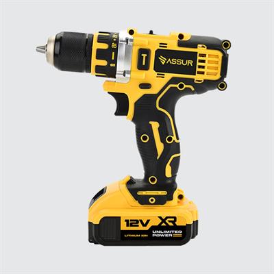 ASSUR Çelik Mandren Darbeli Şarjlı Matkap Sarı