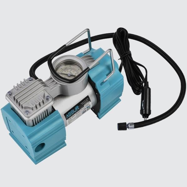 ASSUR 12v Çakmaklık Girişli 150 psi Mini Hava Kompresörü Mavi