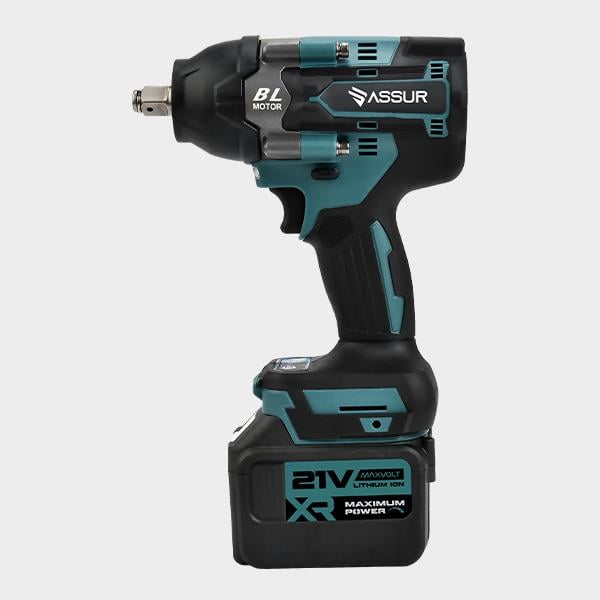 ASSUR BL Brushless Motor Cordless Nut Loader Screwing Ratchet 15 Batteries Blue