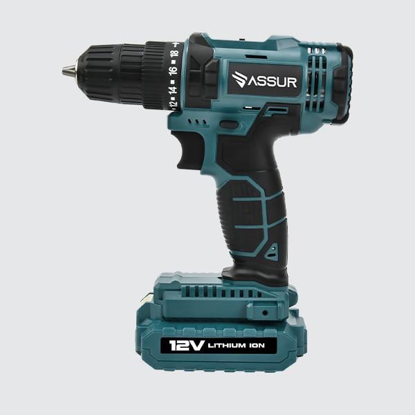 ASSUR Plastic Chuck Cordless Drill Blue
