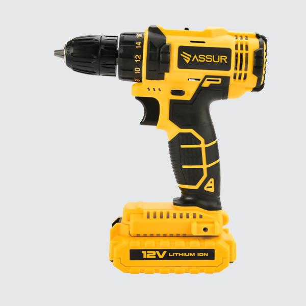 ASSUR Plastic Chuck Cordless Drill Yellow