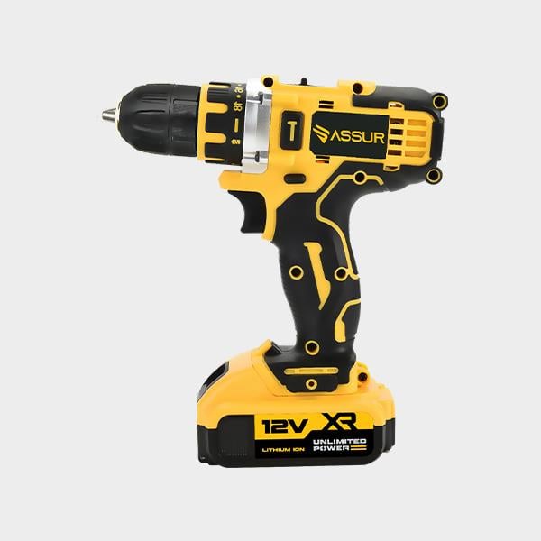 ASSUR Plastic Chuck Cordless Drill Yellow